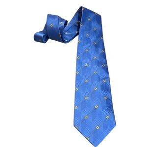 STAFFORD EXECUTIVE SILK TIE MADE IN ITALY BLUE GOLD
